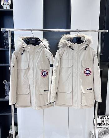 Colestore Canada Goose Men's Expedition Parka White