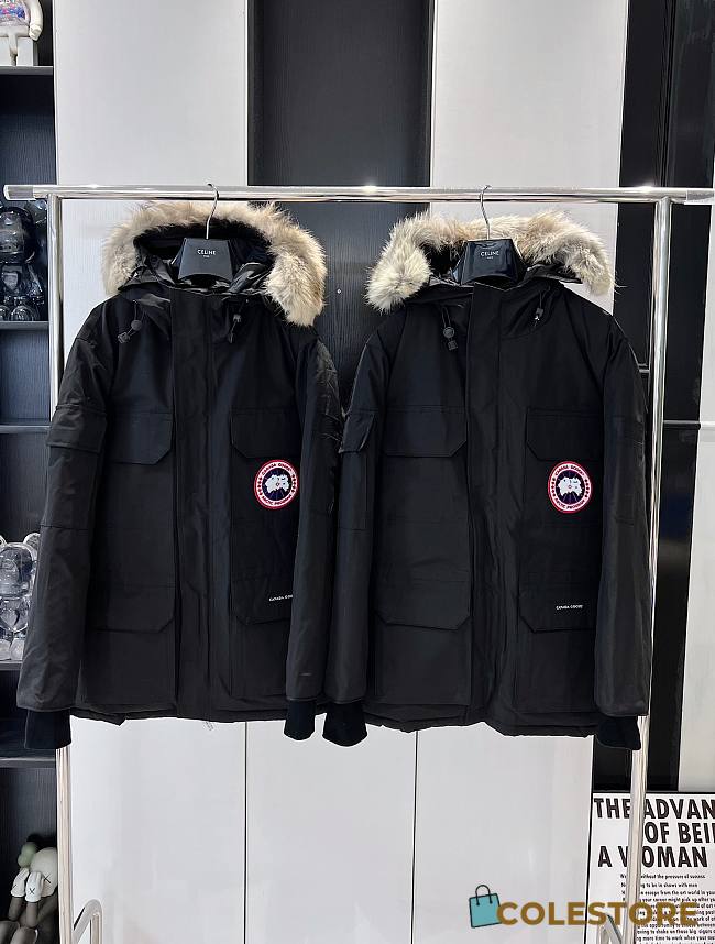 Colestore Canada Goose Men's Expedition Parka Fur Black - 1