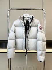 Colestore Canada Goose Women's Cypress Cropped Puffer White - 6