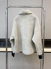 Colestore Canada Goose Simcoe Wool Blend Fleece Quarter Zip Top Grey - 2