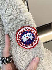Colestore Canada Goose Simcoe Wool Blend Fleece Quarter Zip Top Grey - 4