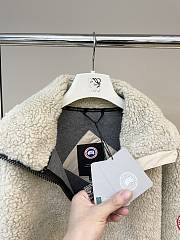 Colestore Canada Goose Simcoe Wool Blend Fleece Quarter Zip Top Grey - 6