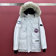 Colestore Canada Goose Women's Junction Down Parka Fur Hat White - 1
