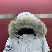 Colestore Canada Goose Women's Junction Down Parka Fur Hat White - 5