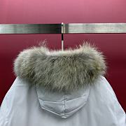 Colestore Canada Goose Women's Junction Down Parka Fur Hat White - 3