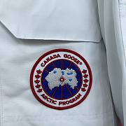 Colestore Canada Goose Women's Junction Down Parka Fur Hat White - 2
