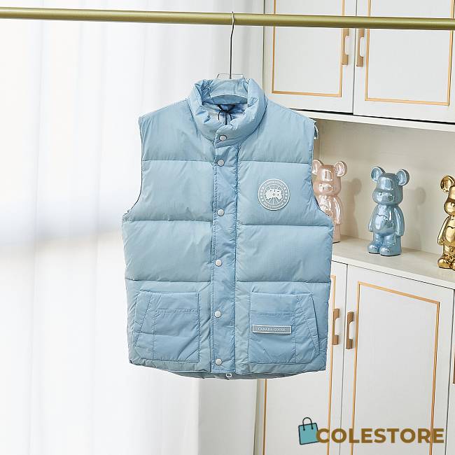Colestore Canada Goose Puffed No Sleeves Blue - 1