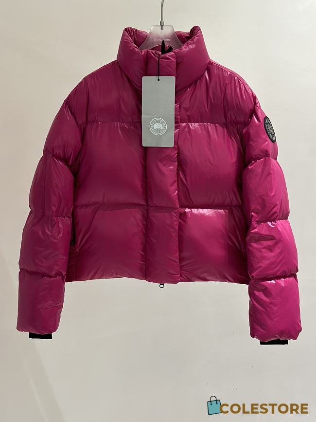 Colestore Canada Goose Women's Cypress Cropped Puffer Pink - 1
