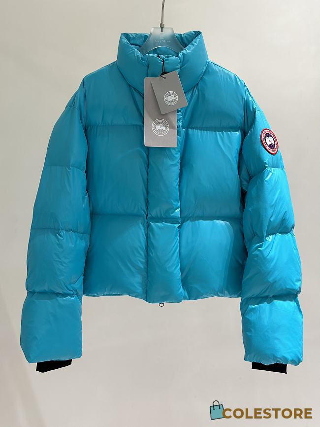 Colestore Canada Goose Women's Cypress Cropped Puffer Blue - 1