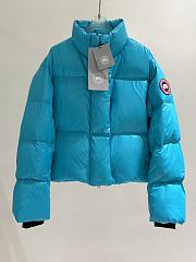 Colestore Canada Goose Women's Cypress Cropped Puffer Blue - 1