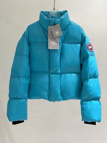Colestore Canada Goose Women's Cypress Cropped Puffer Blue