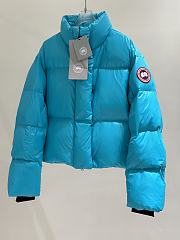 Colestore Canada Goose Women's Cypress Cropped Puffer Blue - 4