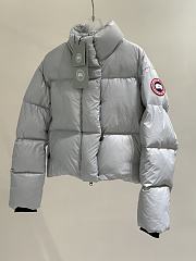Colestore Canada Goose Women's Cypress Cropped Puffer Grey - 3