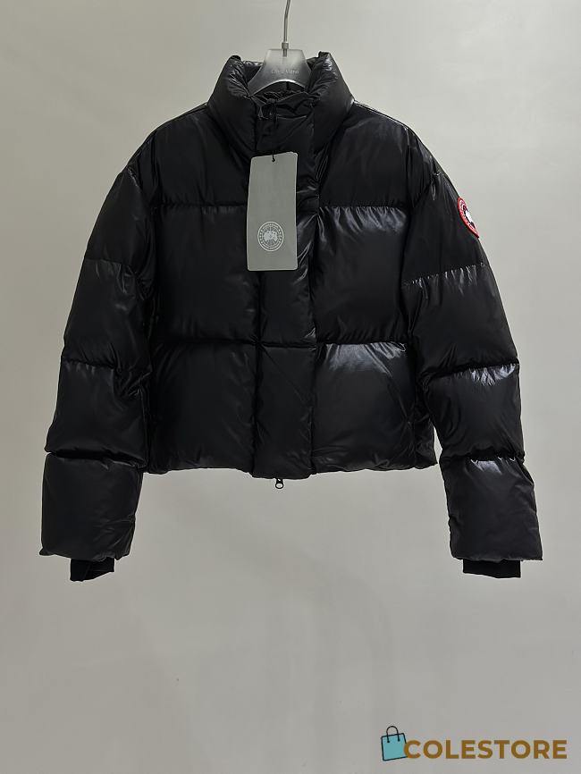 Colestore Canada Goose Women's Cypress Cropped Puffer Black 02 - 1