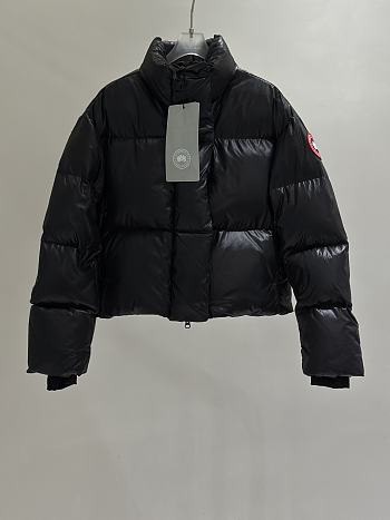 Colestore Canada Goose Women's Cypress Cropped Puffer Black 02