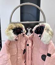 Colestore Canada Goose Pink Puffted And Fur Winter Coat  - 4