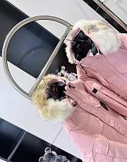 Colestore Canada Goose Pink Puffted And Fur Winter Coat  - 6