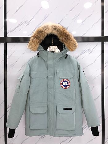 Colestore Canada Goose Grey Puffted And Fur Winter Coat 