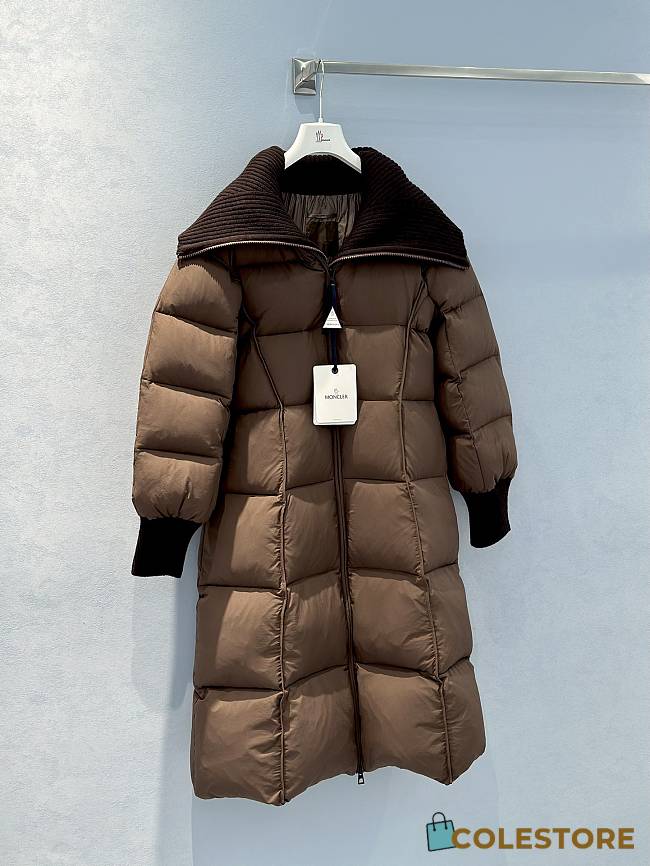Colestore Moncler Plumifera largo Bretelle Mujer Brown - 1