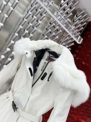Colestore Moncler Women Winter Jacket With Fur White  - 2