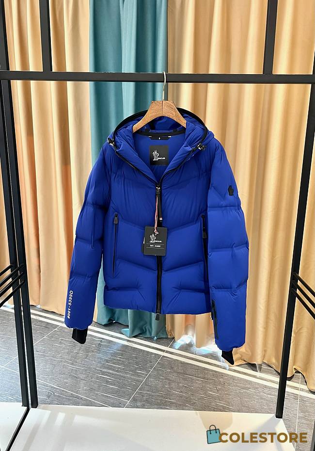 Moncler Men's Grenoble Arcesaz Down Jacket Blue - 1