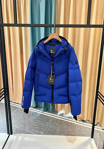 Moncler Men's Grenoble Arcesaz Down Jacket Blue