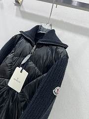 Colestore Moncler Ribbed Wool-blend And Quilted Shell Down Jacket Black - 3