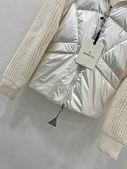 Colestore Moncler Ribbed Wool-blend And Quilted Shell Down Jacket White - 2