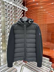 Colestore Moncler Grenoble Black Combo Cardigan With Logo - 1