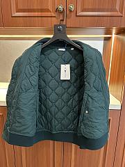 Colestore Burberry Quilted Nylon Bomber Jacket Green - 3