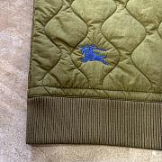 Colestore Burberry Quilted Nylon Bomber Jacket Grey Green  - 5