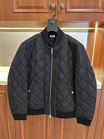 Colestore Burberry Quilted Nylon Bomber Jacket Black