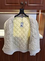 Colestore Burberry Quilted Nylon Bomber Jacket White - 4
