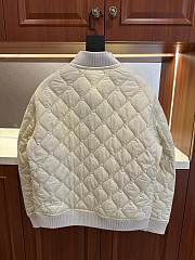 Colestore Burberry Quilted Nylon Bomber Jacket White - 3