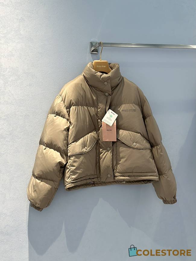 Colestore Miu Miu Winter Puffer Coat Beige - 1