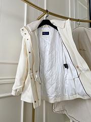 Colestore Loropiana Winter Long Coat With Fur Hat White - 2