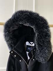 Colestore Loropiana Winter Long Coat With Fur Hat Black - 6