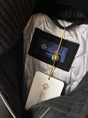 Colestore Loropiana Winter Long Coat With Fur Hat Black - 5