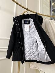 Colestore Loropiana Winter Long Coat With Fur Hat Black - 3