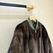 Colestore Loro Piana Coat Fur Reversable Green/ Brown - 4