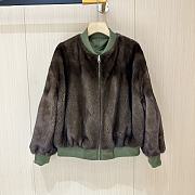 Colestore Loro Piana Coat Fur Reversable Green/ Brown - 2