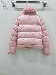 Colestore Moncler Puffer Fur Jacket Pink  - 5
