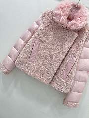 Colestore Moncler Puffer Fur Jacket Pink  - 4