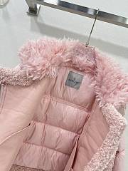 Colestore Moncler Puffer Fur Jacket Pink  - 3