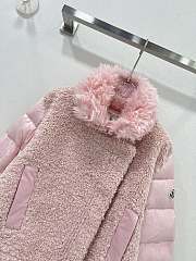Colestore Moncler Puffer Fur Jacket Pink  - 2