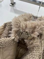 Colestore Moncler Puffer Fur Jacket Brown - 6