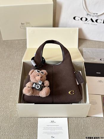 Colestore Coach Lana Chocolate Suede 26 x 20 cm