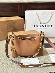 Colestore Coach Juliet Shoulder Bag Suede Brown 25 x 15 cm - 1
