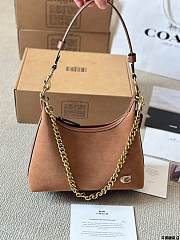 Colestore Coach Juliet Shoulder Bag Suede Brown 25 x 15 cm - 6