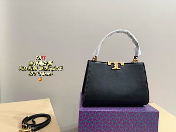 Colestore Tory Burch Mini Eleanor Satchel Black 21 x 14 cm